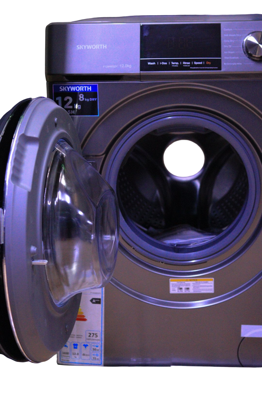 Skyworth Wash  Dry 12kg8kg Front Load Washing Machine  DD Motor Energy Efficient  Quiet  Jecimwacom