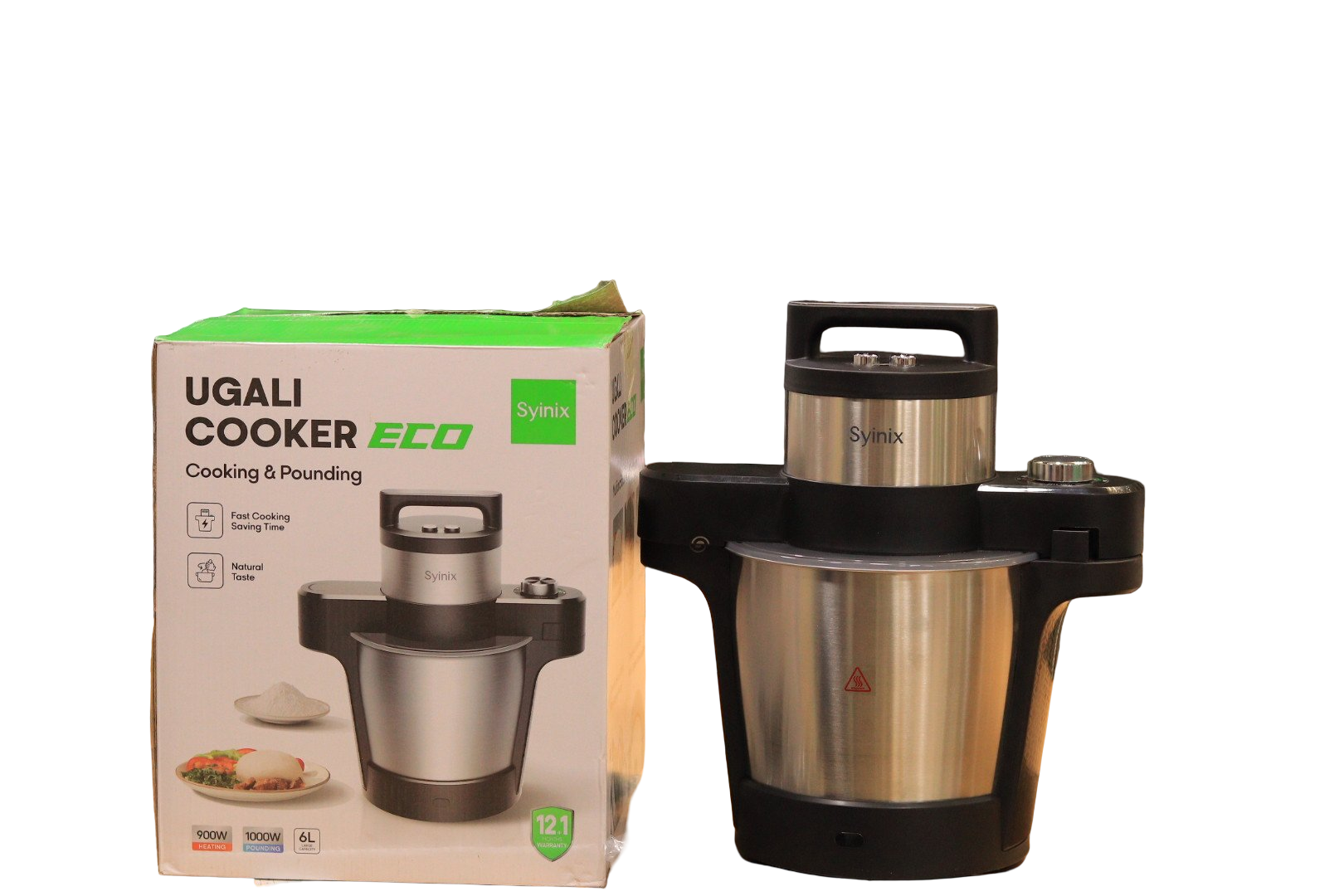 Synix Ugali Cooker 6L 900W Heating 1000W Pounding Fast Cooking  Natural Taste  Jecimwacom