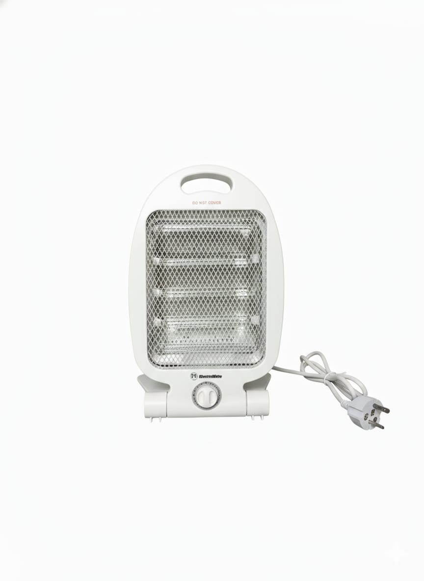 ElectroMate 800W Electronic Quartz Room Heater  Fast Heating  Energy Efficient  Safety Protection  Lightweight Design